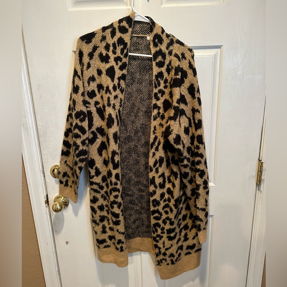 BP long leopard cardigan - Nordstrom